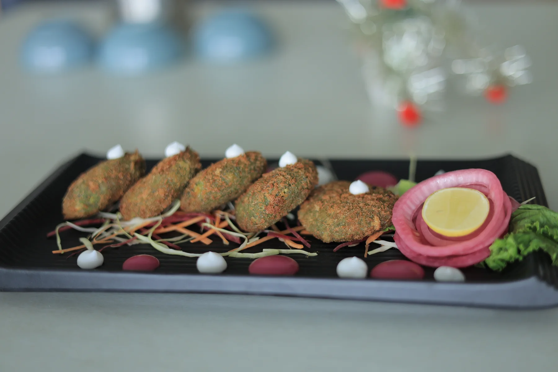 Haryali Kabab served at Dolphin Fun & Food
