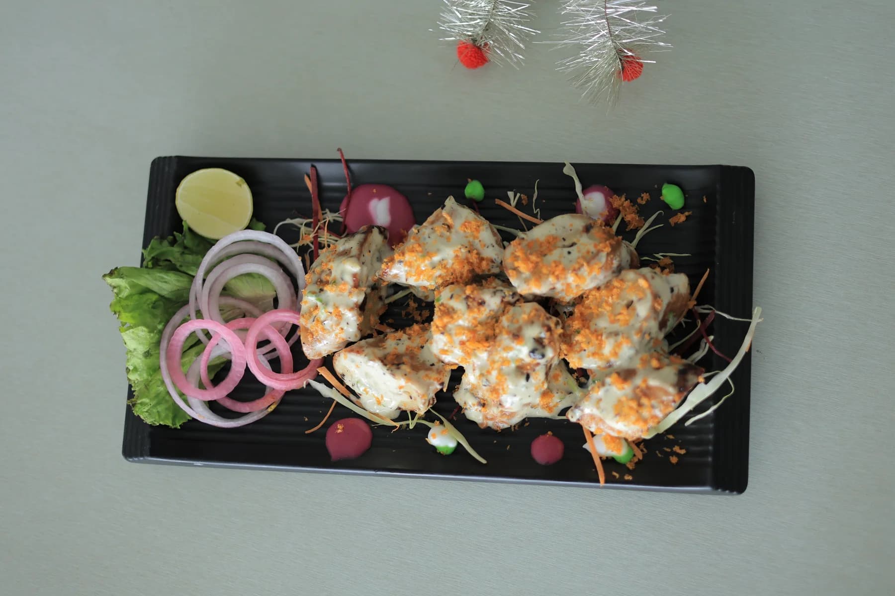 Malai Chaap Tikka served at Dolphin Fun & Food